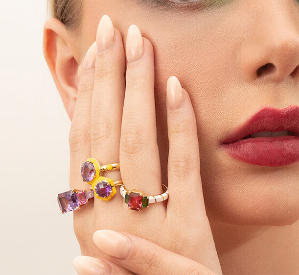 HEXAGON HALO RING