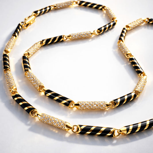SPIRAL - GOLD - DIAMONDS & CERAMICS
