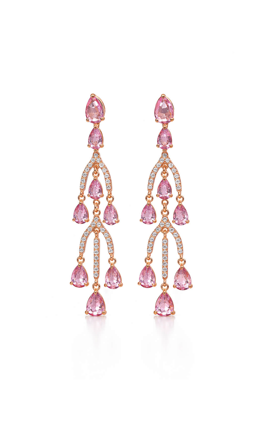 BLUSH CASCADE EARRINGS