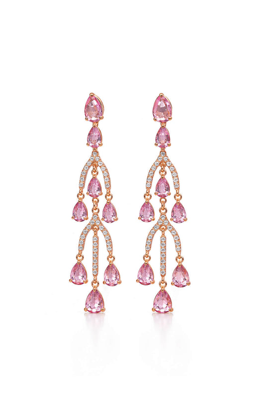 BLUSH CASCADE EARRINGS